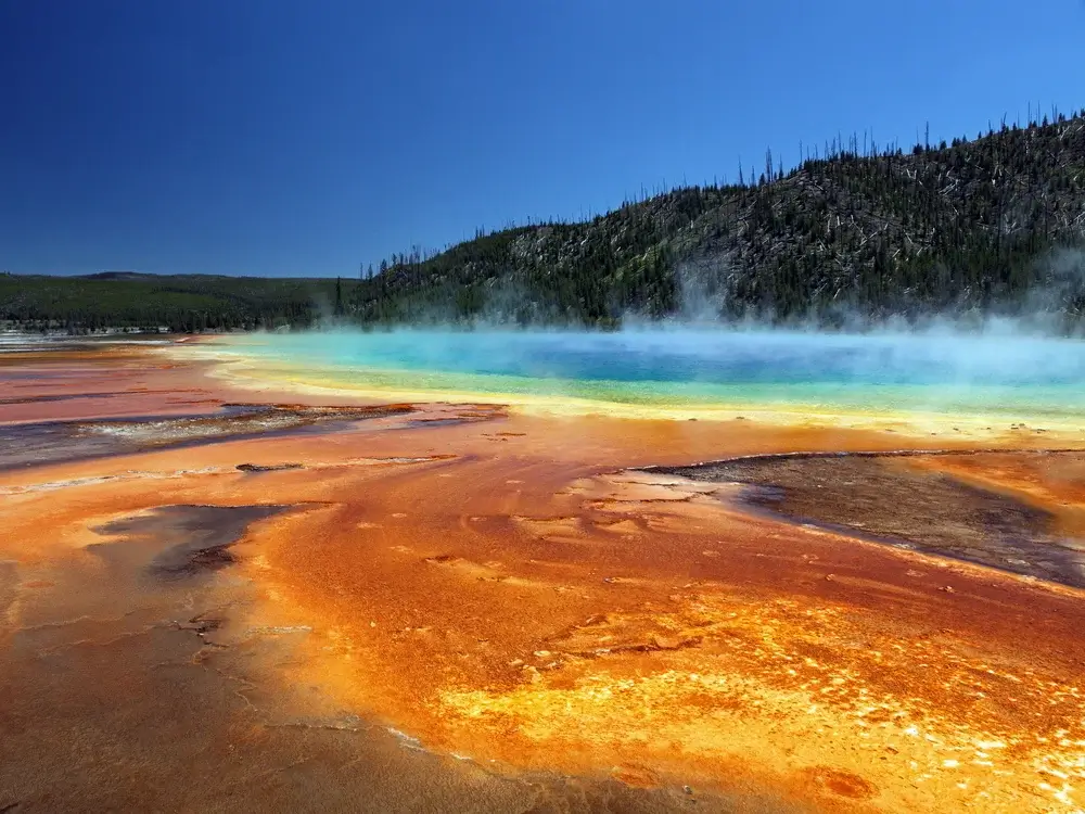 Yellowstone National Park, pool in Wyoming, USA