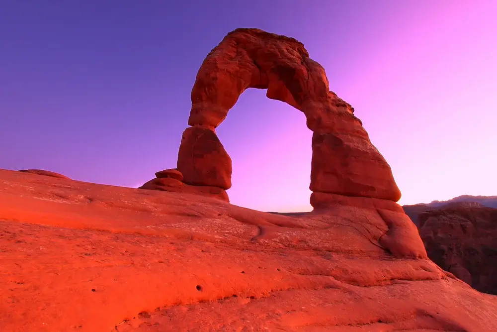 Arches National Park in Utah, USA, Delicate Arch, Western America