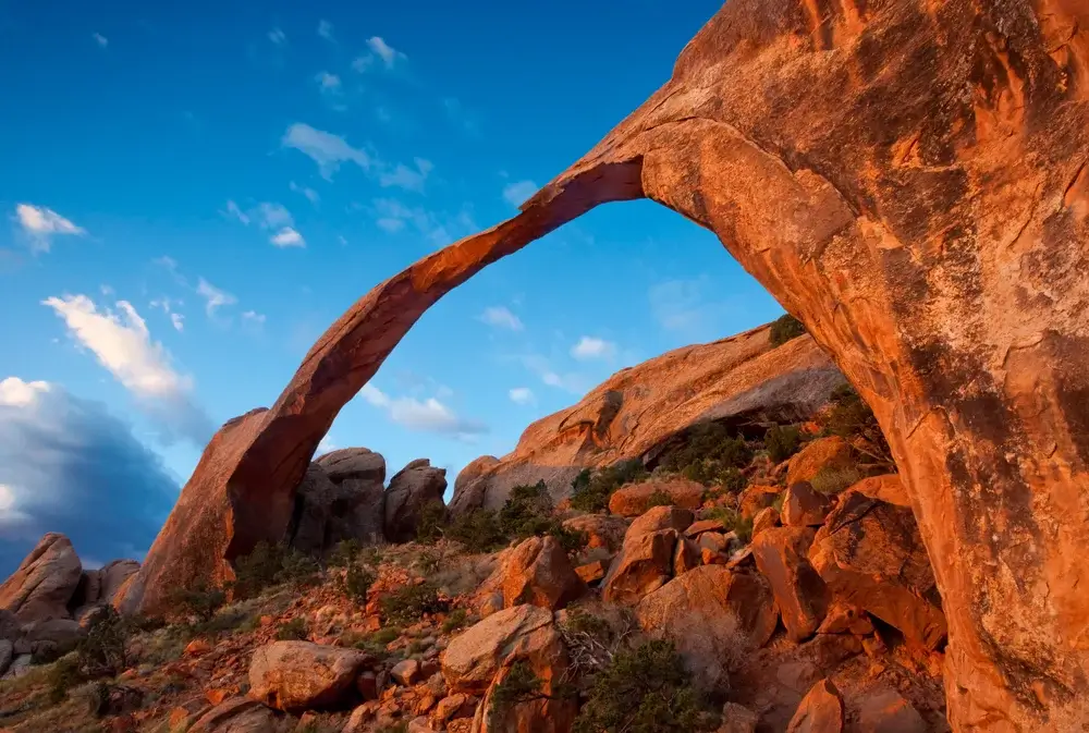 Landscape Arch, Arches National Park, Utah, Western USA. Utah's National Parks