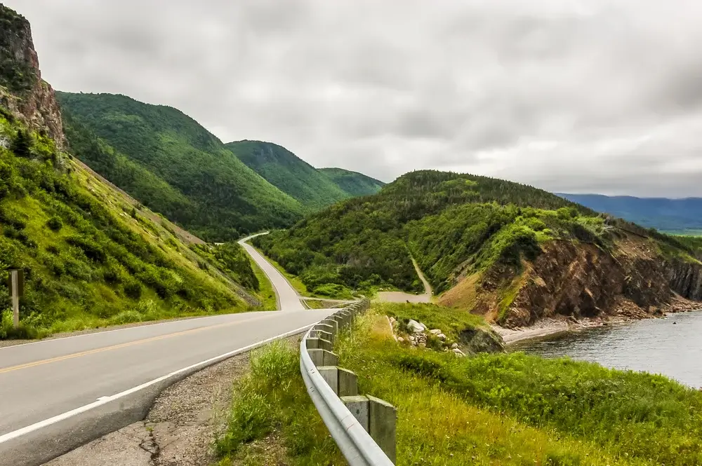 Cape Breton, Nove Scotia - The Cabot Trail winds it's way around the coast of Cape Breton Island