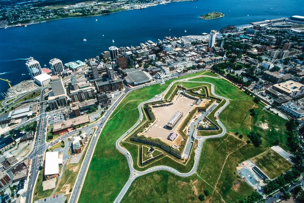 Halifax, Nova Scotia - Aerial image of Citadek and Downtown Halifax