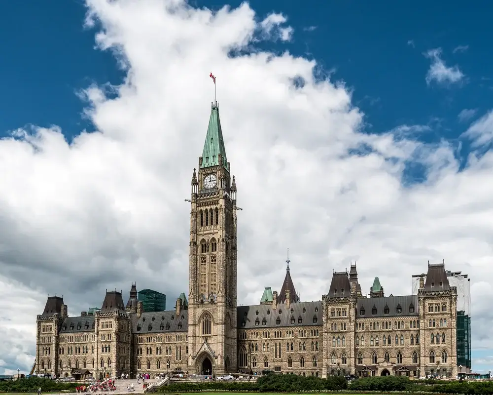 Ottawa, Ontario, Canada - Parliament Building of Canada on Parliament Hill