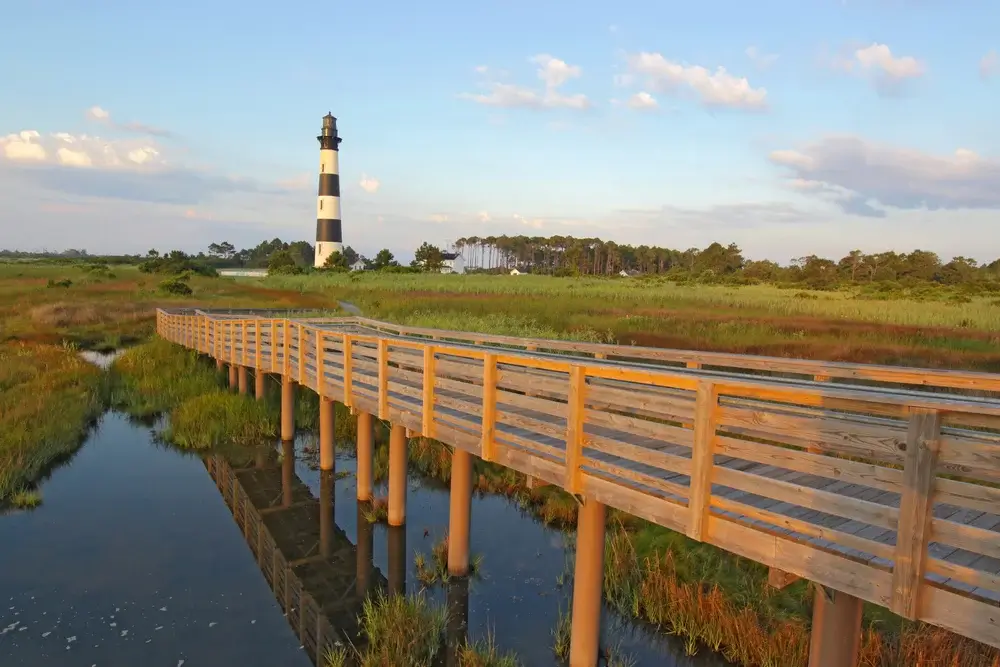 Outer Banks - Lighthouse with bridge
