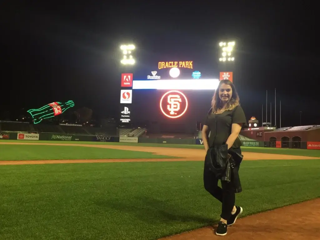 Shelby, in San Francisco Oracle park