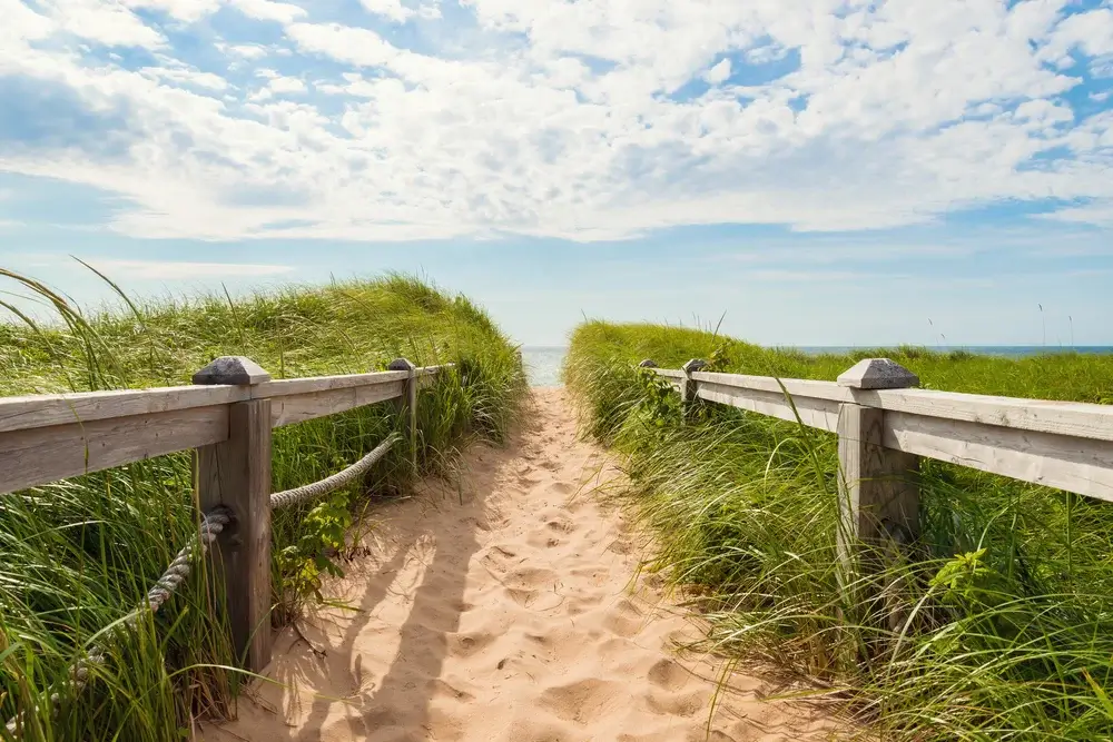 Prince Edward Island - Path to the beach at Basin Head