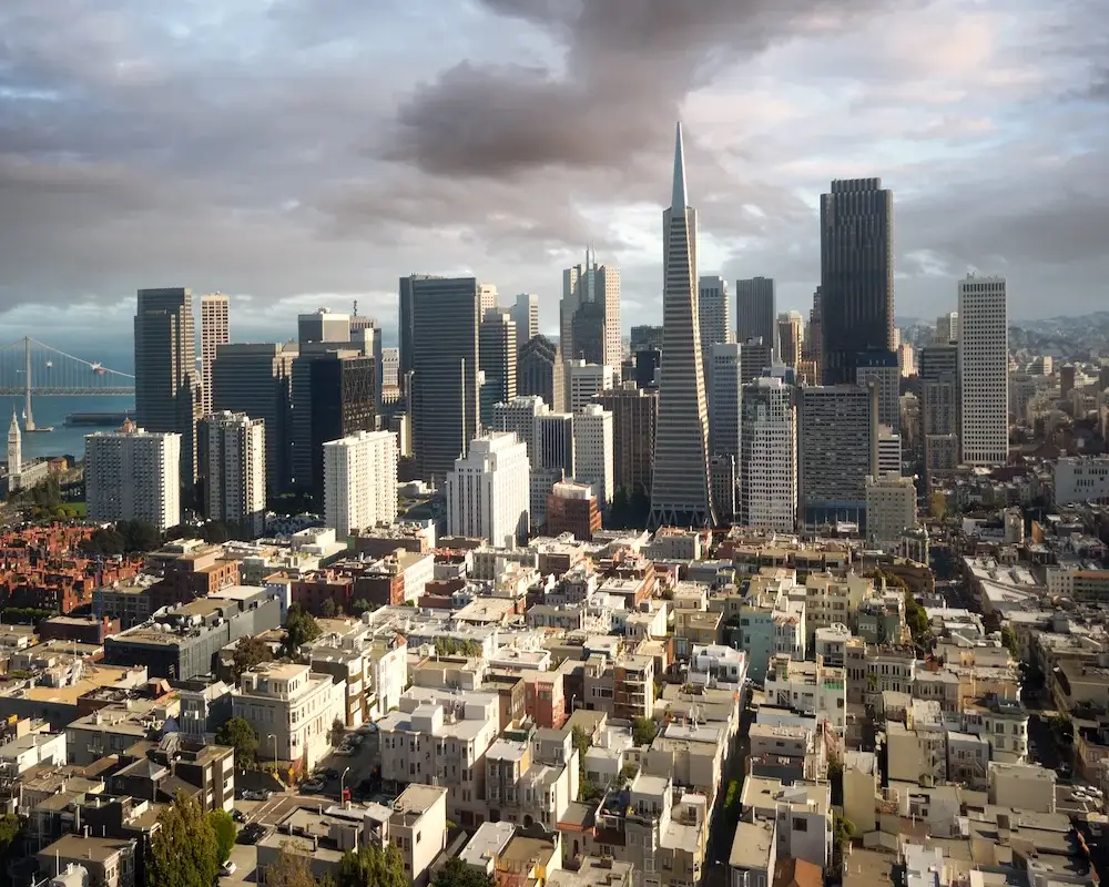 San Francisco skyline, California Road Trip, Classic Highway 1