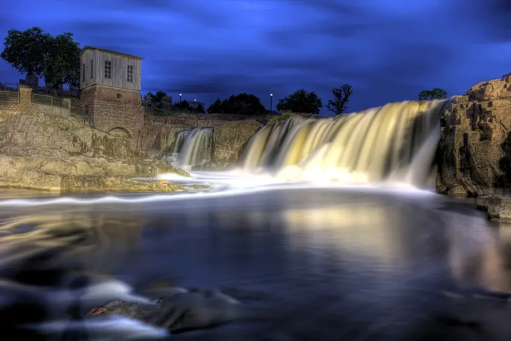 Waterfall at Sioux Falls, South Dakota
