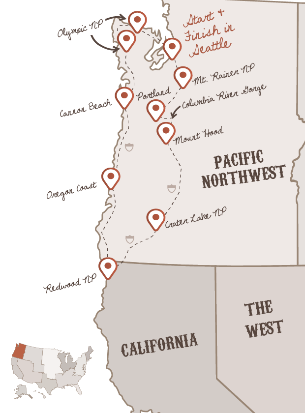The Classic North West route with The American Road Trip Company