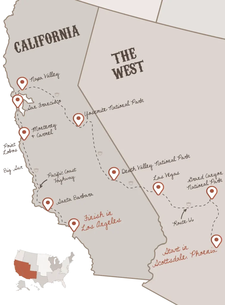 The Golden Arch route with The American Road Trip Company