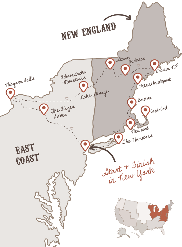 Ultimate New England route with The American Road Trip Company