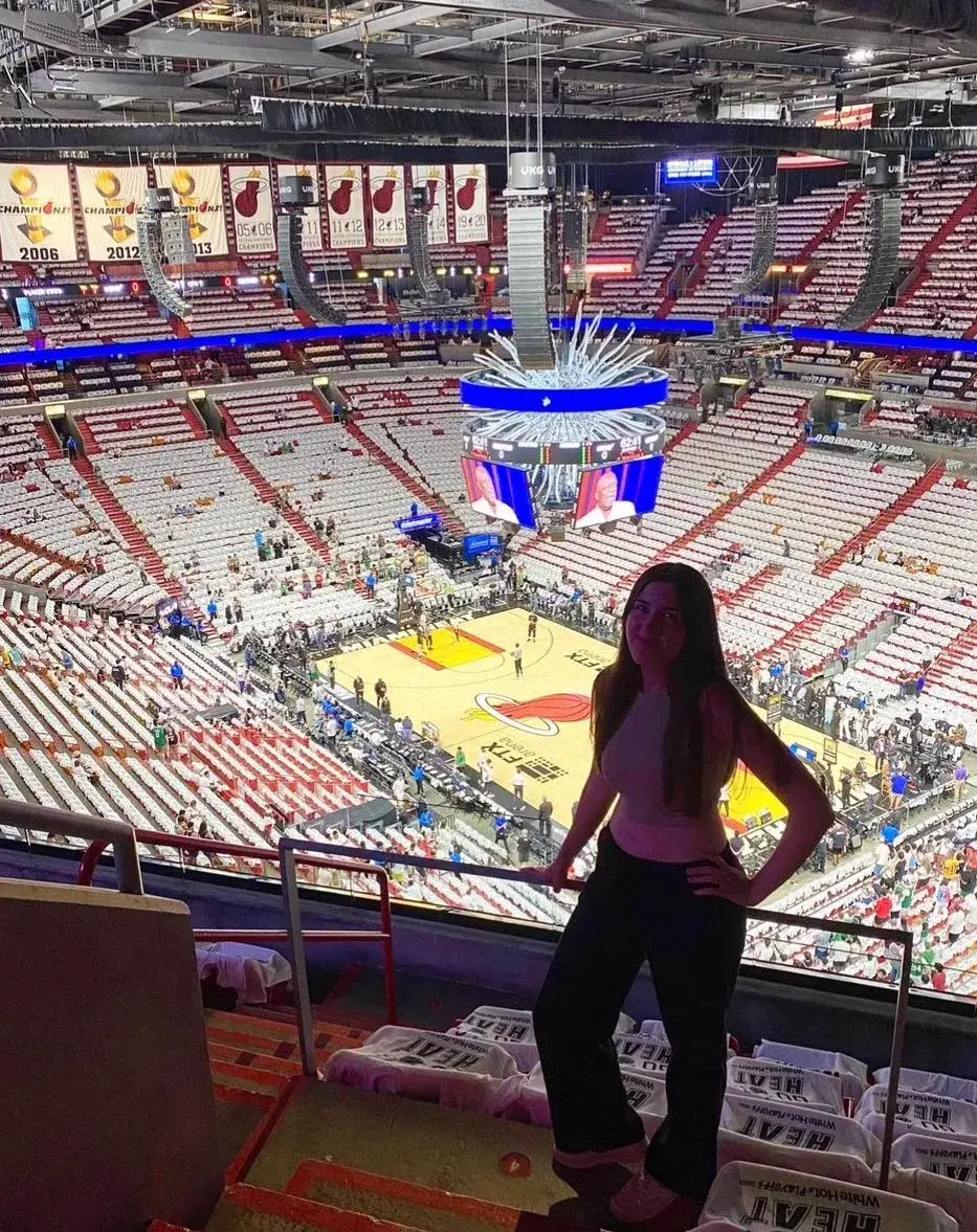 Olivia at the Basketball in the USA
